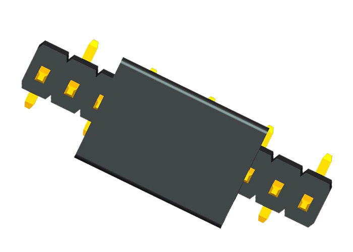 SMT Pin Header 10 Pin Single Row CAP Right Angle Header Connector Gold Flash