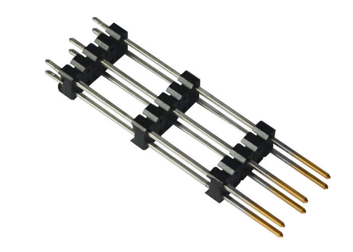 Ten Pin Dual Row Pin Header 2.54 Mm Pitch Header Straight Type Three Plastic