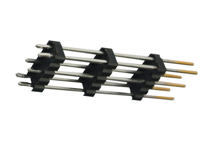 Ten Pin Dual Row Pin Header 2.54 Mm Pitch Header Straight Type Three Plastic