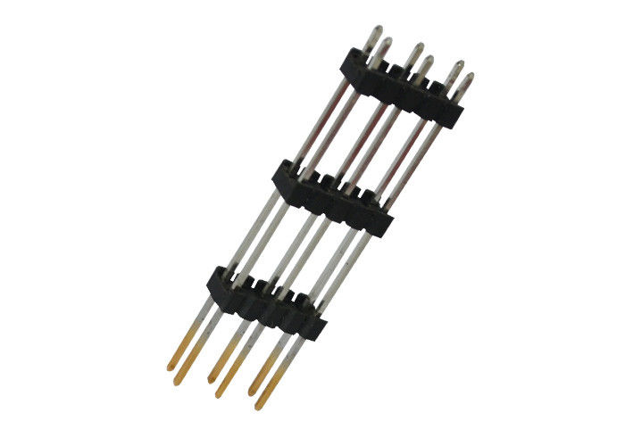Ten Pin Dual Row Pin Header 2.54 Mm Pitch Header Straight Type Three Plastic