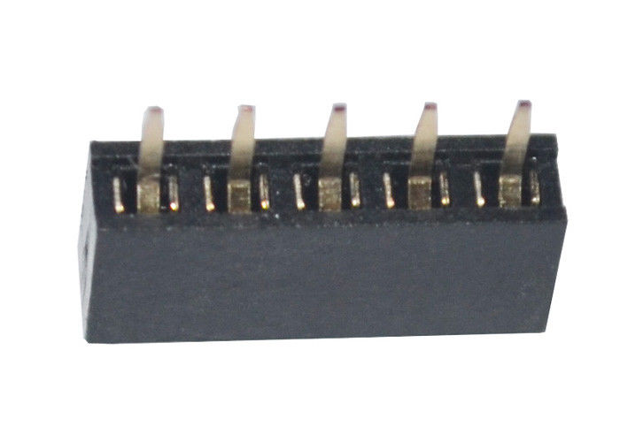 Black Straight Type Female Header Connector Single Row 2mm Pitch 5 Pin