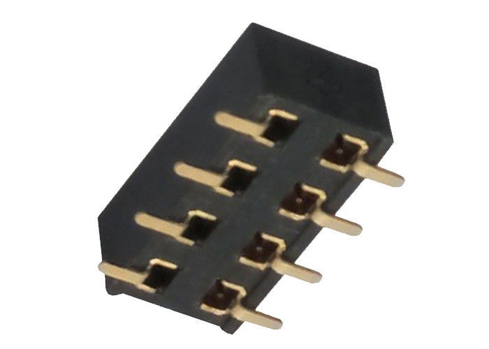 90 Degree Female Pin Header Connector2.54 Mm Double Row SMT Surface Mount Pin Header