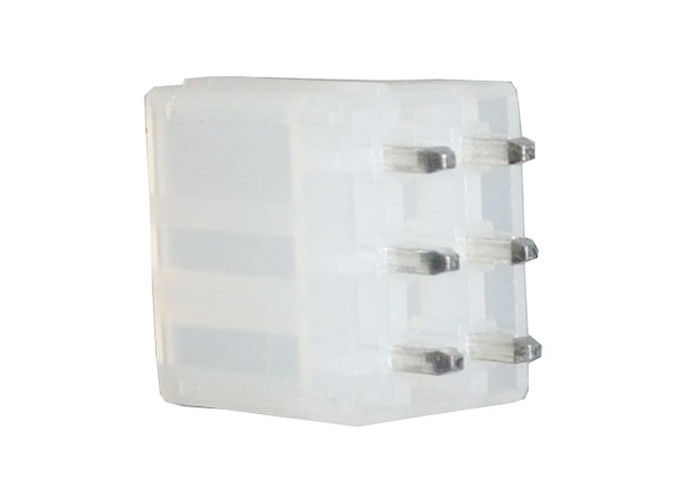 R Series 6 Pin Wafer Connector 4.2mm Pitch , Straight Terminal Housing Connector