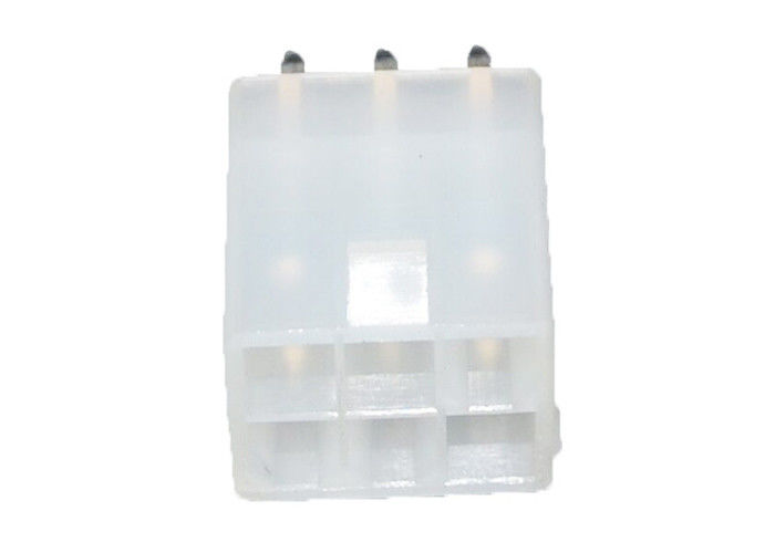 R Series 6 Pin Wafer Connector 4.2mm Pitch , Straight Terminal Housing Connector