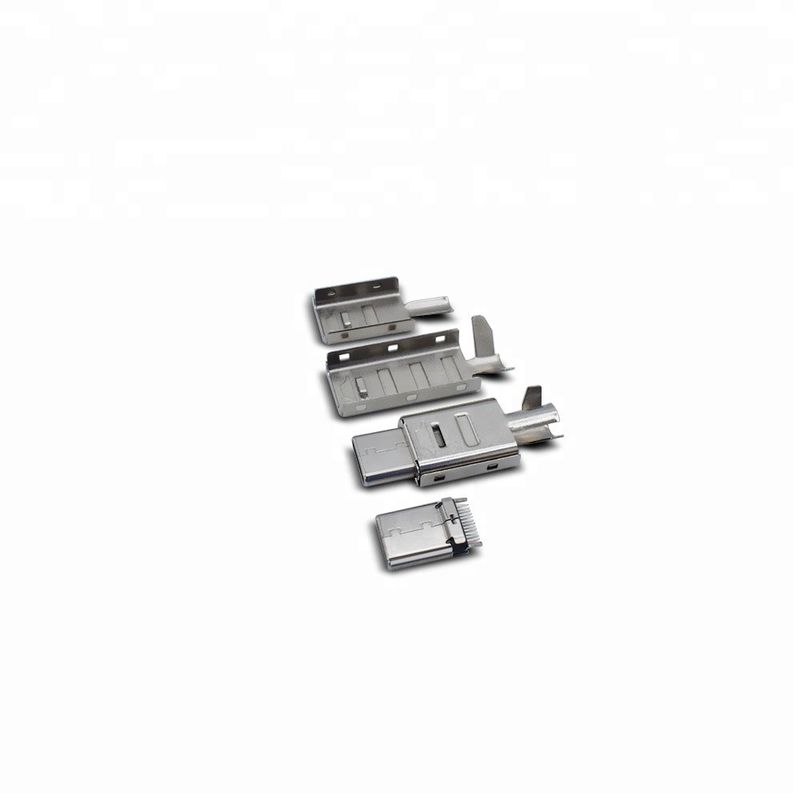 Male 24 Pin USB C Connector Copper With Charging Function 100% full Test