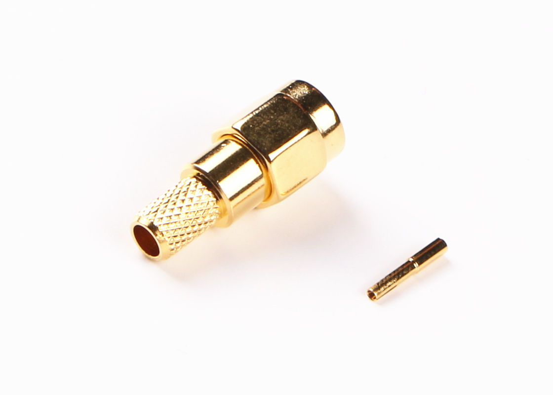 Impedance 50Ω RF Antenna Connector , SMA Panel Mount Connector For Aerospace