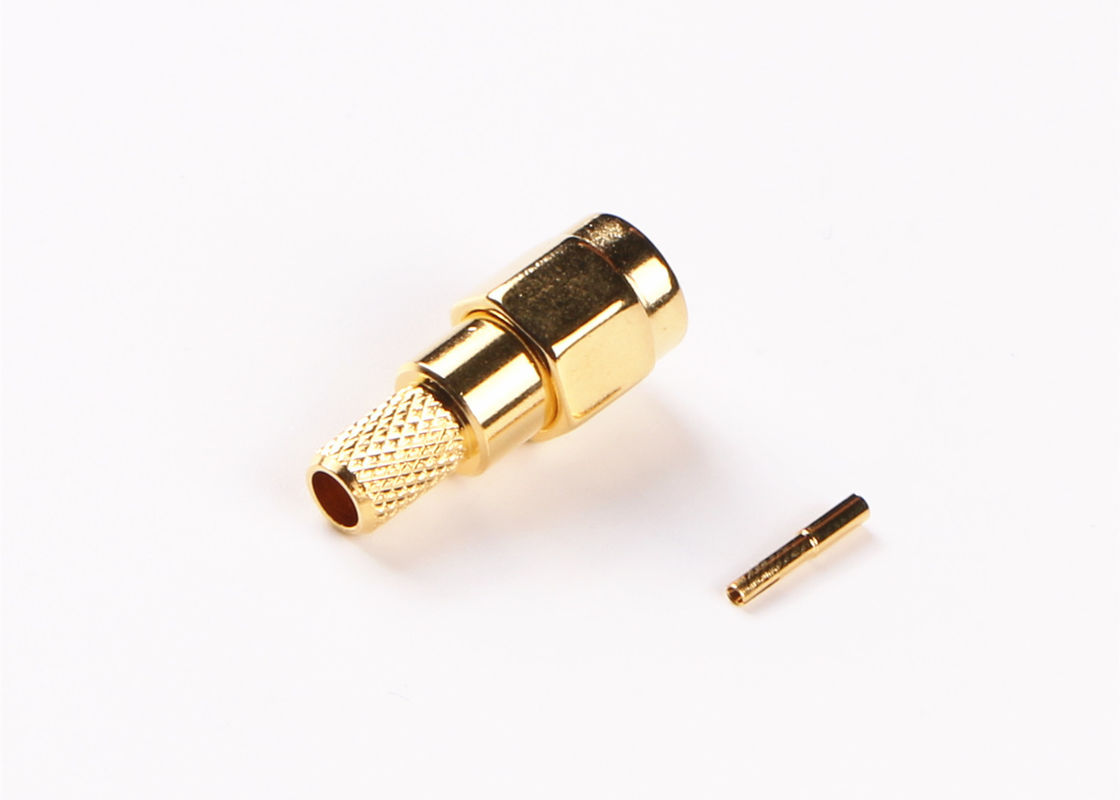 Impedance 50Ω RF Antenna Connector , SMA Panel Mount Connector For Aerospace