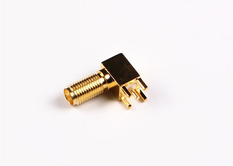 Right Angle SMA Connector Male Plug Solder RF Coaxial Connector Light Weight