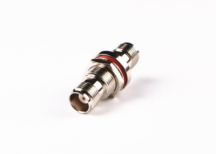 Nickel Plated TNC Right Angle Connector , TNC Coax Connector VSMR ≤1.3