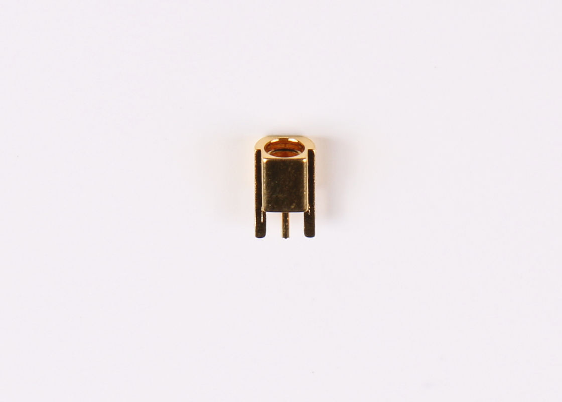 Male Plug MCX RF Connector Brass Cable Coaxial Connector For PCB Mount