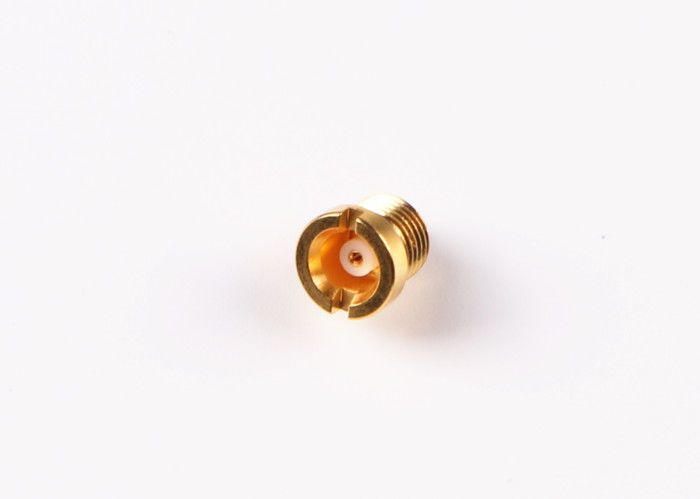 Male Crimp Straight MCX Bulkhead Connector Gold Plated Plating Small Sized