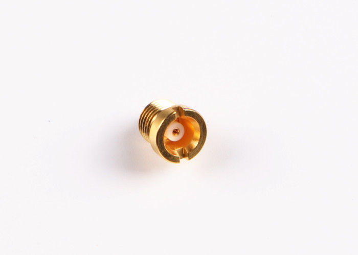 Male Crimp Straight MCX Bulkhead Connector Gold Plated Plating Small Sized