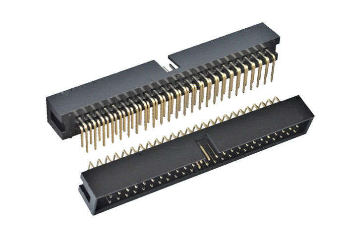 Right Angle Pcb Connector 90 Degree Box Type 2.54mm Pitch 50 Pin Header