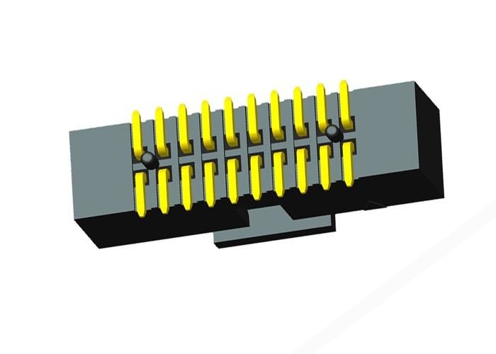 SMT CAP Type Box Header Connector 1.27mm Pitch Gold Flash Contact Plating