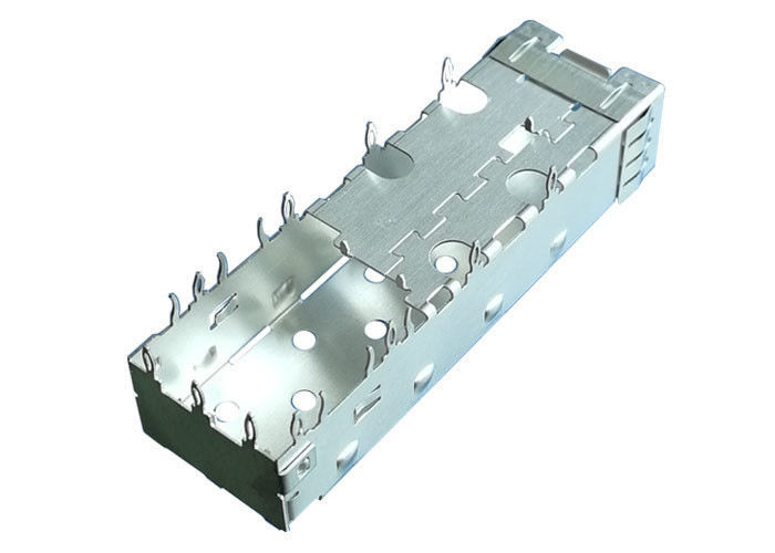 High Performance SFP Cage Connector 1 x 1 Single Port 3D Foot Design 3.05 mm