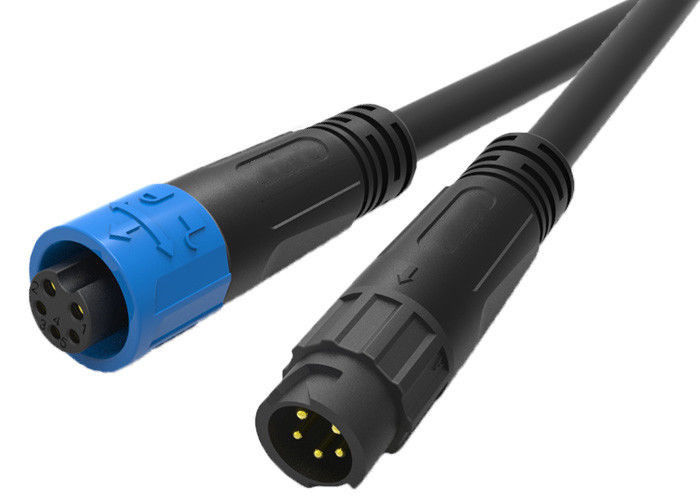 Power Data Combined Waterproof Cable Connector Bayonet 5 Pin For LED Lighting