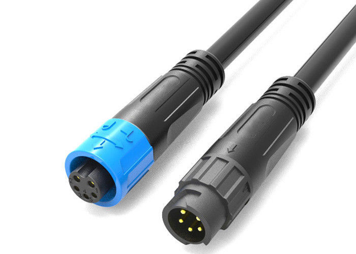 Power Data Combined Waterproof Cable Connector Bayonet 5 Pin For LED Lighting