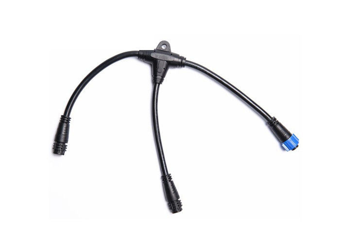 Outside LED Light Waterproof Cable Connector , 3 Pin Splitter Waterproof T Connector