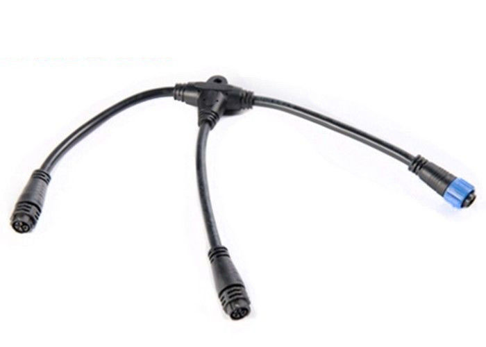 Cable 3 Way Waterproof Connector Male Female 20A For Communication / Power Equipment